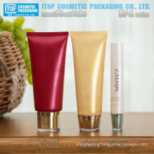 factory direct sales innovative flexible capacity beautiful acrylic caps round cosmetic packaging tube